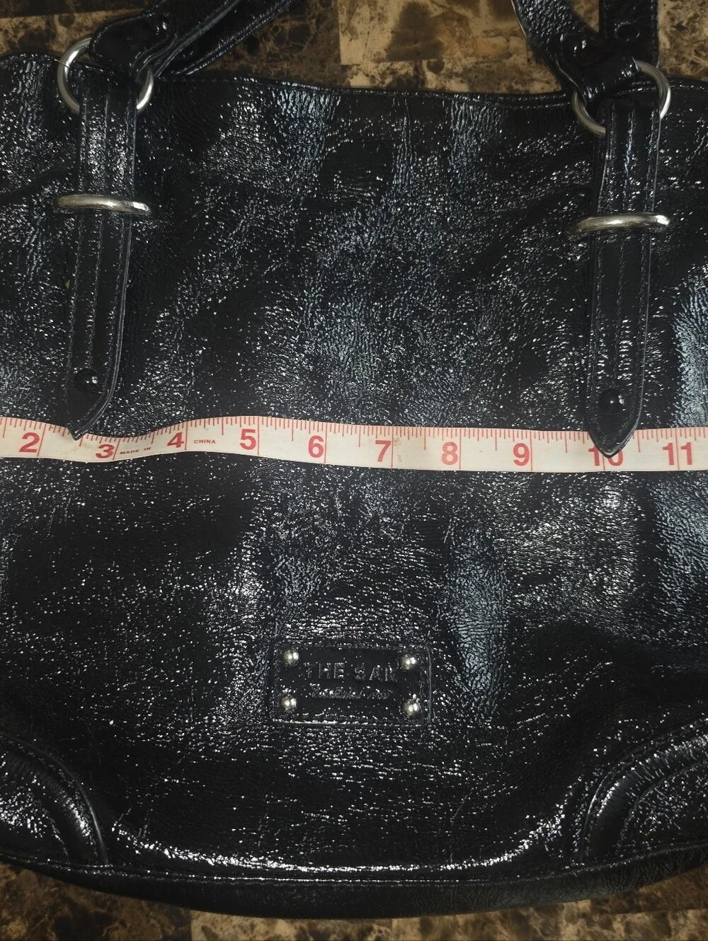 The Sak Black Patent Shoulder/hand Bag